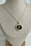 Gold Yellow Black Letter P Necklace (40+5cm Letter:2Cm) - 2
