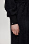Shawl Collar Stone Detailed Black/Silver Cardigan 0029 - 3