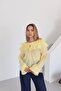Yellow Ruffle Detailed Design Blouse - 70203 - 4