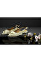 LUXURY COLLECTION "Vienna" Triple-Buckle Slingback Flats