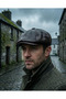 100% Genuine Leather 8 Corner Cap Hat - Peaky Blinders Style Elastic Men's Hat - 5