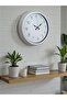 Simple Design White 40 cm Metal Standard Wall Clock - 2
