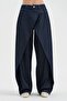 Women's Cross-Front Balloon Fit Design Trousers