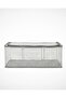 3 Pieces Transparent Steel Framed Zippered Storage Box 45X30X20 - 3