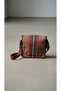 Multi-Compartment Messenger Bag with Sadu & Spanish Fabric – Daily Shoulder Travel Bag