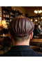 100% Genuine Leather 8 Corner Cap Hat - Peaky Blinders Style Elastic Men's Hat - 3