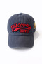 Vintage Look Denim Hat with Embroidery - Unisex Casual Baseball Cap