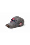Vintage Look Denim Hat with Embroidery - Unisex Casual Baseball Cap - 2