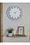 White Elegance 40 cm Metal Wall Clock Lwlhm-Ytrs345