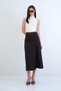Brown Hidden Zipper Slit Lace Detailed Maxi Length Woven Skirt Alc-X15273 - 2