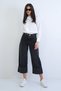 Anthracite High Waist Lycra Jean Palazzo Trousers Alc-X15290
