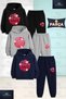 Children's Unisex Girl Power Daisy Print 3-Piece Hooded Tracksuit Set