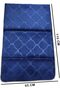 YU WELL Foldable Prayer Mat Back Support & Carrying Bag 2-in-1 Prayer Rug Soft Velvet 110×65CM Blue - 2