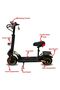 Winner 48V Adult Electric Scooter - 55 KM/H Max Speed, Dual Suspension & Digital LED Display (Red) - 3