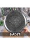 430 Quality Chrome Steel Tray with Handles, 6 Pcs, 35 cm – Ottoman Motif, Kebap & Restaurant Presentation Tray
