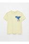 Crew Neck Dinosaur Printed Boys' T-Shirt