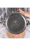 430 Quality Chrome Steel Tray with Handles, 12 Pcs, 35 cm – Ottoman Motif, Kebap & Restaurant Presentation Tray - 4