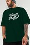 Xoxo Heart Front Printed Green Oversize T-Shirt Men Women Cotton Crew Neck T-Shirt - 3