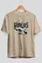 Mimbus Zeus Front Printed Beige Oversize T-Shirt Men Women Cotton Crew Neck T-Shirt