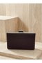 Brown Z.A.R.A. Satin Crystal Stone Embroidered Chain Women's Evening Dress Bag Wedding Engagement Graduation - 8