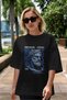 Hermes 1 Front Printed Black Oversize T-Shirt Men Women Cotton Crew Neck T-Shirt - 5