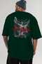Angels Back Printed Green Oversize T-Shirt Men Women Cotton Crew Neck T-Shirt - 6