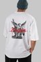 Angels Back Printed White Oversize T-Shirt Men Women Cotton Crew Neck T-Shirt - 6