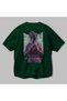 Always Fly Back Printed Green Oversize T-Shirt Men Women Cotton Crew Neck T-Shirt - 3