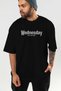 Wednesday Front Printed Black Oversize T-Shirt Men Women Cotton Crew Neck T-Shirt - 7