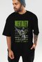 Mentality Front Printed Black Oversize T-Shirt Men Women Cotton Crew Neck T-Shirt - 7