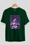 Blessed Front Printed Green Oversize T-Shirt Men Women Cotton Crew Neck Tshirt