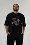 Love Xoxo Front Printed Black Oversize T-Shirt Men Women Cotton Crew Neck T-Shirt - 6
