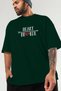 Heart Breaker 2 Pre-Printed Green Oversize T-Shirt Men Women Cotton Crew Neck T-Shirt - 3