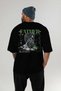 Father Zeus Back Printed Black Oversize T-Shirt Men Women Cotton Crew Neck T-Shirt - 5