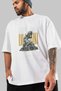 Des Air Front Printed White Oversize T-Shirt Men's Women's Cotton Crew Neck T-Shirt - 3