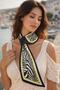 Women's Black and White Zebra Patterned Premium Neck Scarf Flr1003 - 3