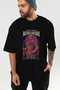 Julius Caesar Front Printed Black Oversize T-Shirt Men Women Cotton Crew Neck T-Shirt - 7