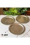 430 Quality Chrome Steel 9-Piece Tray 24 cm – Ottoman Motif, Kebap & Restaurant Presentation Tray - 3