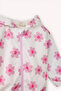 Waterproof Hooded Ecru Baby Girl Coat F8355A5/Er238 - 2