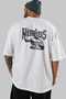 Mimbus Zeus Back Printed White Oversize T-Shirt Men Women Cotton Crew Neck T-Shirt - 5