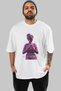 Always Fly Front Printed White Oversize T-Shirt Men Women Cotton Crew Neck T-Shirt - 2