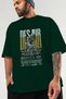 Des Air Front Printed Green Oversize T-Shirt Men Women Cotton Crew Neck T-Shirt - 3