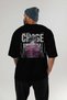 Chase Gains Back Printed Black Oversize T-Shirt Men Women Cotton Crew Neck T-Shirt - 5