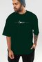 Love (2) Front Printed Green Oversize T-Shirt Men Women Cotton Crew Neck T-Shirt - 6
