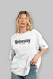 Wednesday Front Printed White Oversize T-Shirt Men Women Cotton Crew Neck T-Shirt - 4