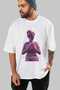 Always Fly Front Printed White Oversize T-Shirt Men Women Cotton Crew Neck T-Shirt - 7