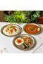 430 Quality Chrome Steel 3-Piece Tray 24 cm – Ottoman Motif, Kebap & Restaurant Presentation Tray - 4