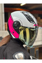AIRFLOW 2 COVER BEYAZ-PEMBE KASK - 5