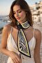 Women's Black and White Zebra Patterned Premium Neck Scarf Flr1003 - 2