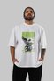 Mentality Front Printed White Oversize T-Shirt Men Women Cotton Crew Neck T-Shirt - 6